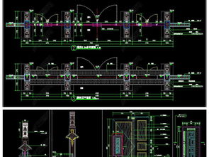 精品中式风格牌坊景观CAD施工图设计与专业服务
